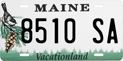 ME license plate 8510SA