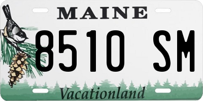 ME license plate 8510SM