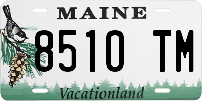 ME license plate 8510TM