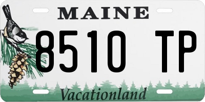 ME license plate 8510TP