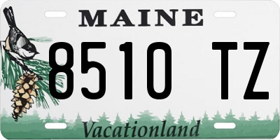 ME license plate 8510TZ