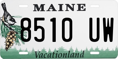 ME license plate 8510UW