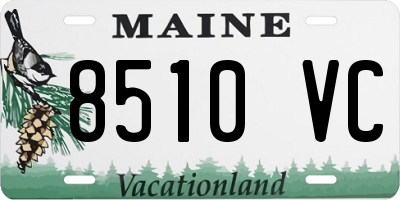 ME license plate 8510VC