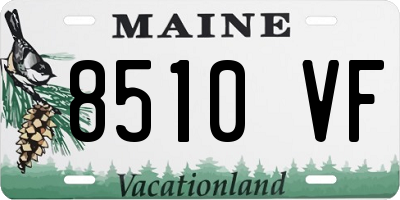 ME license plate 8510VF