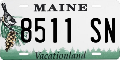ME license plate 8511SN
