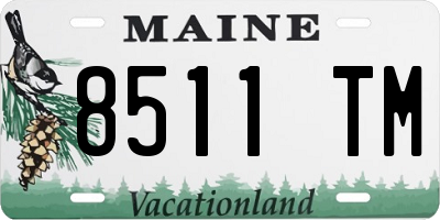 ME license plate 8511TM