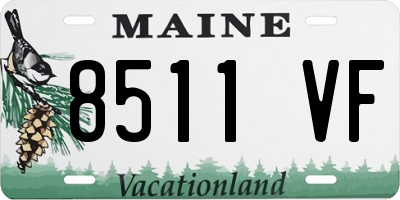 ME license plate 8511VF