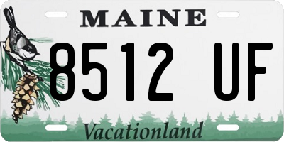 ME license plate 8512UF