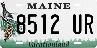 ME license plate 8512UR