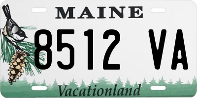 ME license plate 8512VA