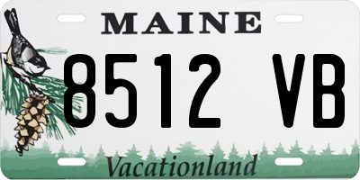 ME license plate 8512VB