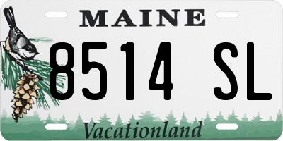 ME license plate 8514SL