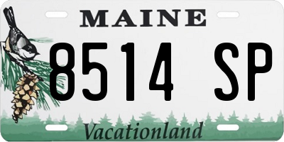 ME license plate 8514SP