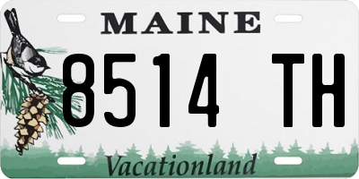 ME license plate 8514TH