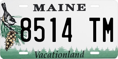 ME license plate 8514TM