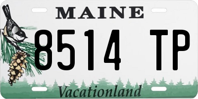 ME license plate 8514TP