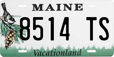 ME license plate 8514TS