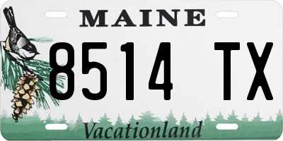 ME license plate 8514TX