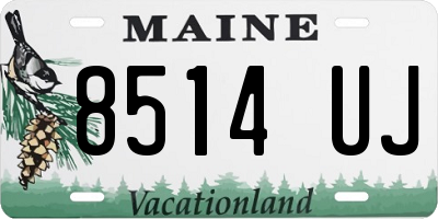ME license plate 8514UJ