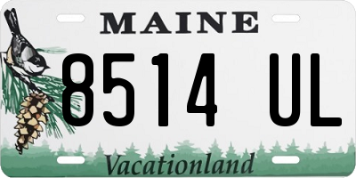 ME license plate 8514UL