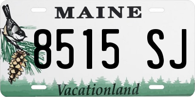ME license plate 8515SJ