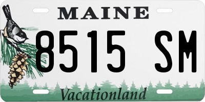 ME license plate 8515SM