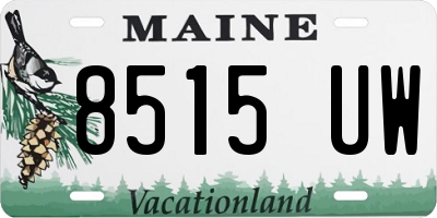 ME license plate 8515UW