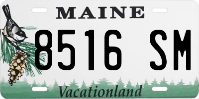 ME license plate 8516SM