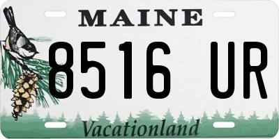 ME license plate 8516UR