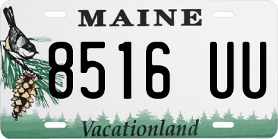 ME license plate 8516UU