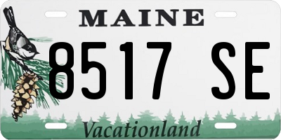 ME license plate 8517SE