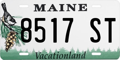 ME license plate 8517ST