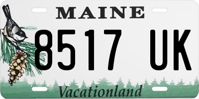 ME license plate 8517UK