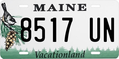 ME license plate 8517UN