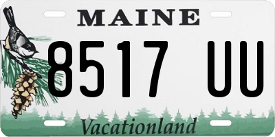 ME license plate 8517UU