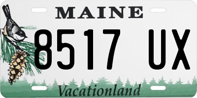ME license plate 8517UX