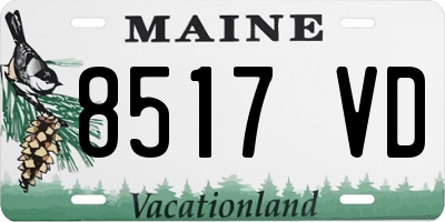 ME license plate 8517VD