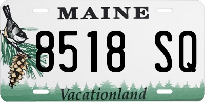 ME license plate 8518SQ