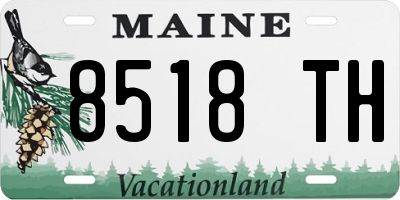 ME license plate 8518TH