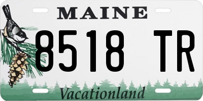 ME license plate 8518TR