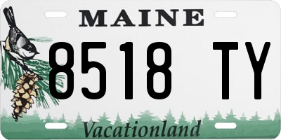 ME license plate 8518TY