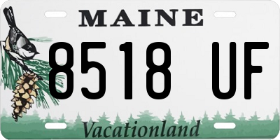 ME license plate 8518UF