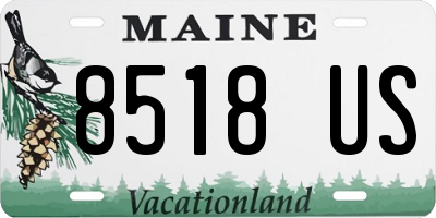 ME license plate 8518US
