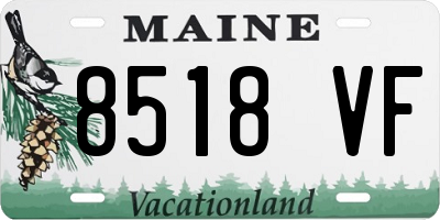 ME license plate 8518VF