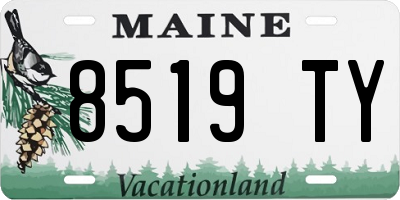 ME license plate 8519TY