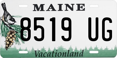 ME license plate 8519UG