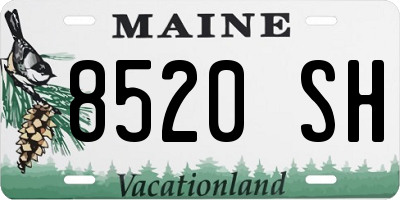 ME license plate 8520SH