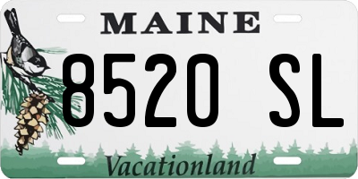 ME license plate 8520SL