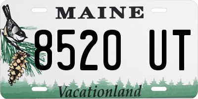 ME license plate 8520UT