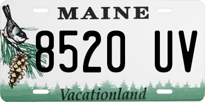 ME license plate 8520UV